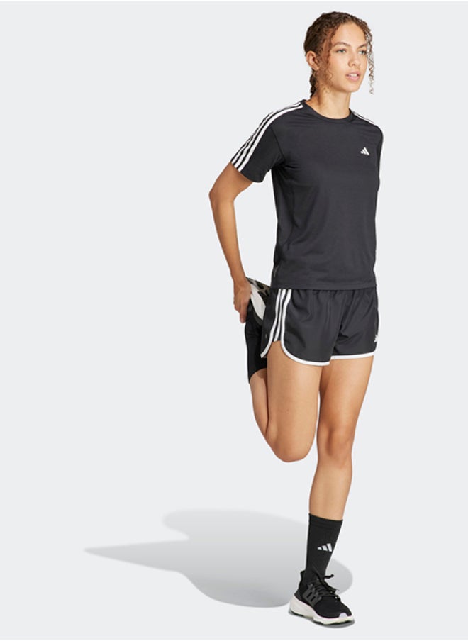 Adidas - Own the Run 3-Stripes T-Shirt - Image 1