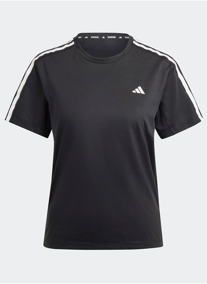 Adidas - Own the Run 3-Stripes T-Shirt - Image 1