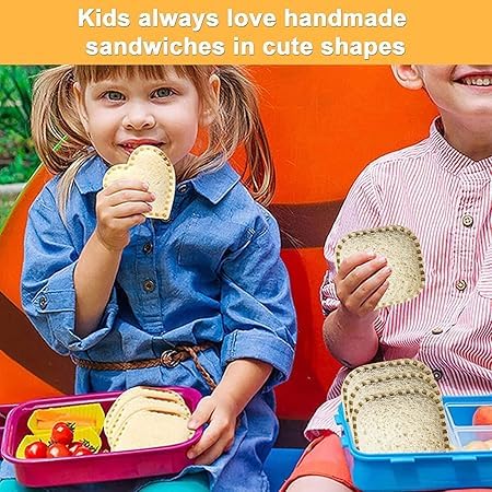 SHOPECOM SHOPECOM Sandwich Maker Sandwich Cutters for Kids Lunch Sandwich Cutter and Sealer Stainless Steel Baking Tools Sandwich Pocket Bread Mold Great for Lunch Box and Bento Box1pc - Image 5