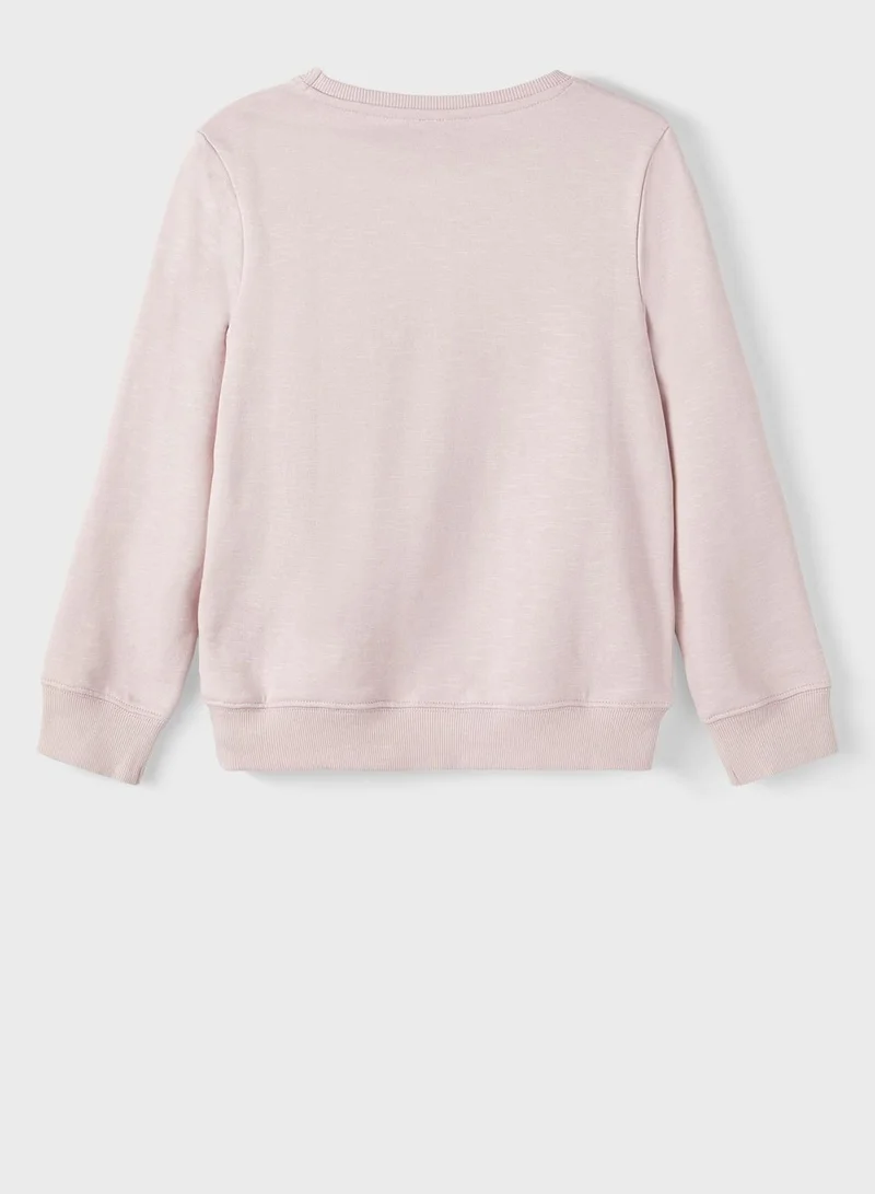 NAME IT Kids Slogan Sweatshirt