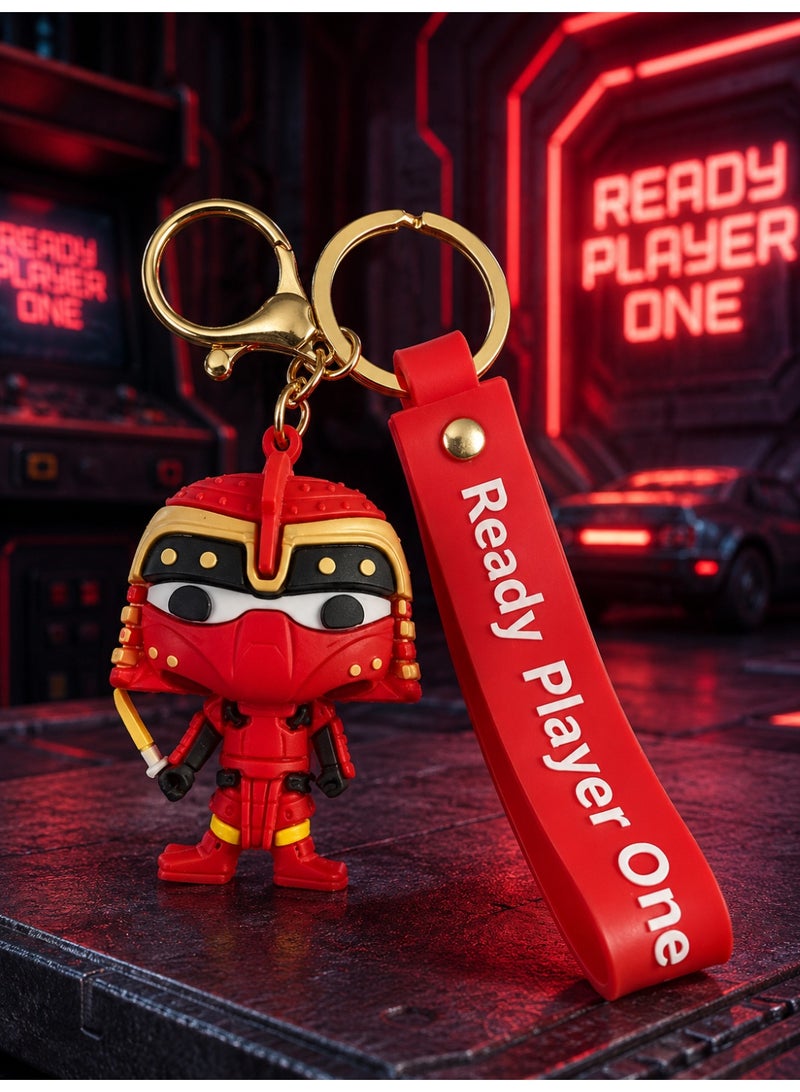Superhero Character Keychain with Strap Cute Cartoon Key Ring Bag Charm for Kids Boys Girls