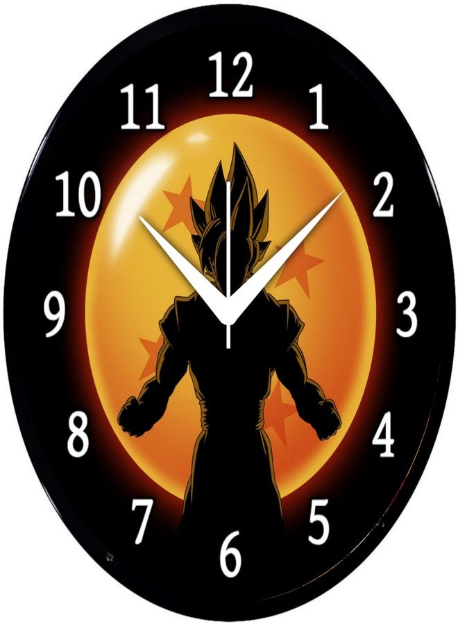 Babawill Anime Dragon Ball Z Wall Clock for Home & Office | Super Saiyan Theme Decorative Analog Wall Clock for Living Room, Bedroom & Kids Room - Image 1