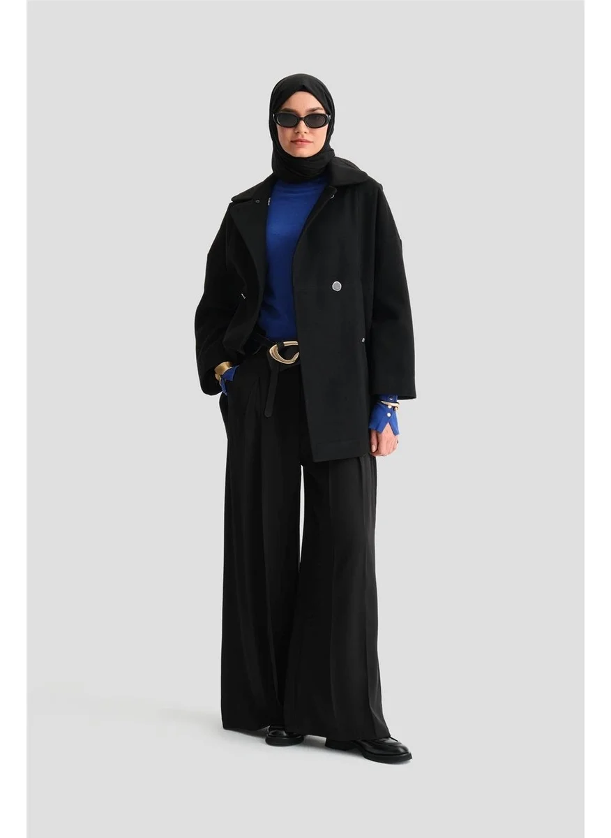 ARMINE Portable Furry Short Coat 24K7601 Black