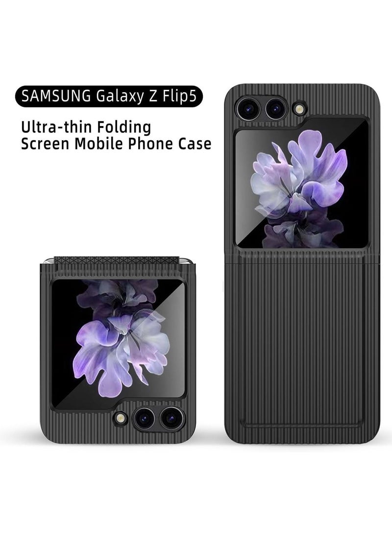 Galaxy Z Flip 5 Case with Hinge Connection,360°Protection Built-in HD Glass Screen Protector Z Flip5 Cover,Ultra-Slim Fashion Suitcase-Shaped for Galaxy Z Flip 5 - Image 2