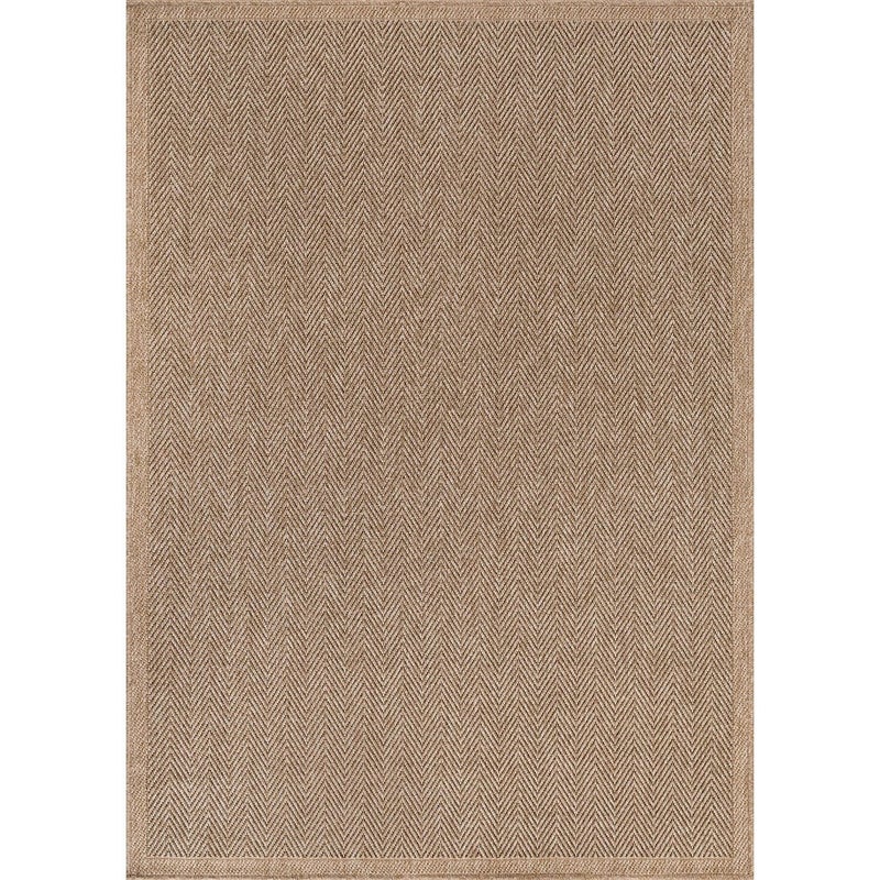 CAMILSON Easy Jute Rug 6x9, Indoor Outdoor Natural Color Fiber Area Rugs for Living Room Patio and Bedroom Rug Herringbone Seagrass Woven Design Easy-Cleaning, Washable Outside Carpet Alfombras 6 x 9 - Image 2