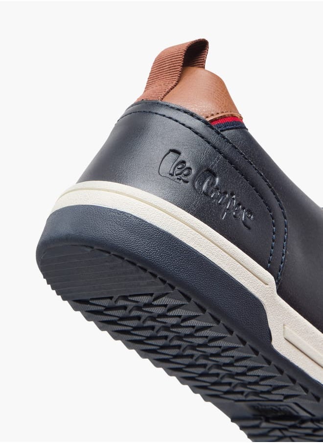 Lee Cooper - Men's Solid Slip-On Loafers with Pull Tabs - Image 1