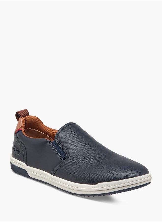 Lee Cooper - Men's Solid Slip-On Loafers with Pull Tabs - Image 1