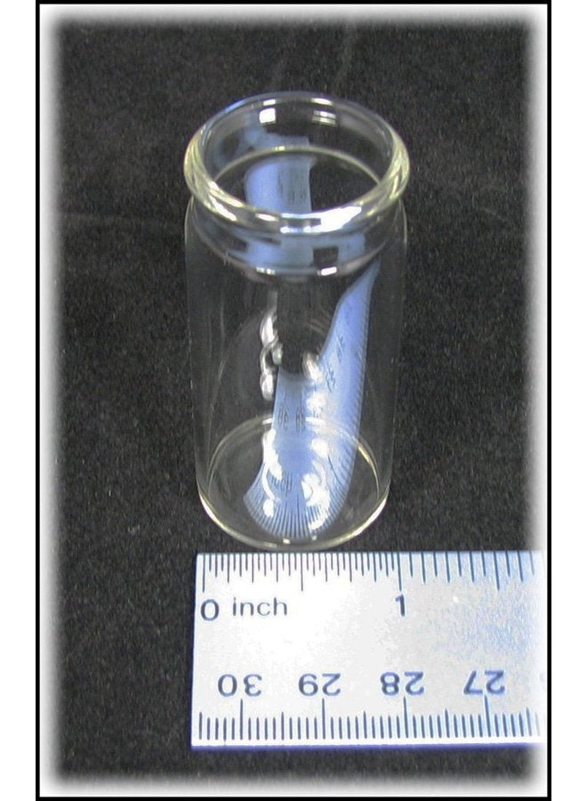 C. B. Gitty "Medicine Vial" 2 1/4-inch Glass Guitar Slide - a classic slide style for playing the blues - Image 3