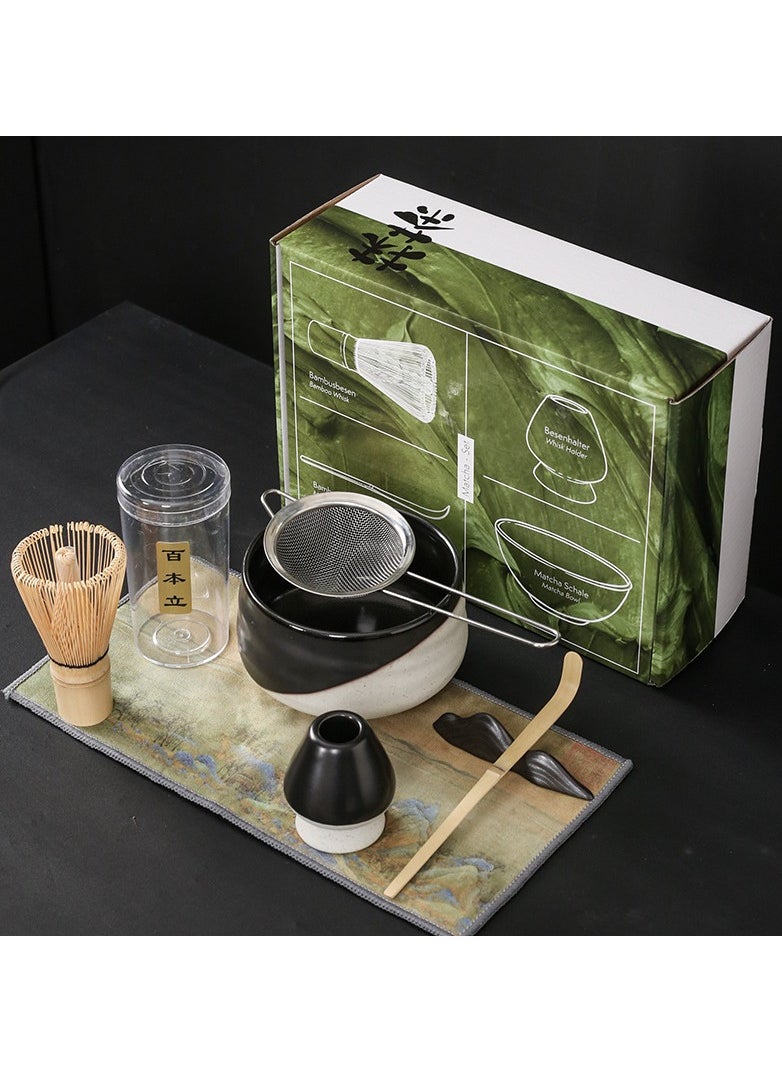 Matcha Green Tea Set 7Pcs, Matcha Whisk Set,Include Matcha Bowl,Bamboo Matcha Whisk,Scoop,Whisk Holder,Stainless Steel Tea Sifter,Tea Making Kit - pzsku/Z421DF644C442DC1FAD92Z/45/_/1702558335/797782b2-0a28-4eb8-af8b-c53d09808eb9