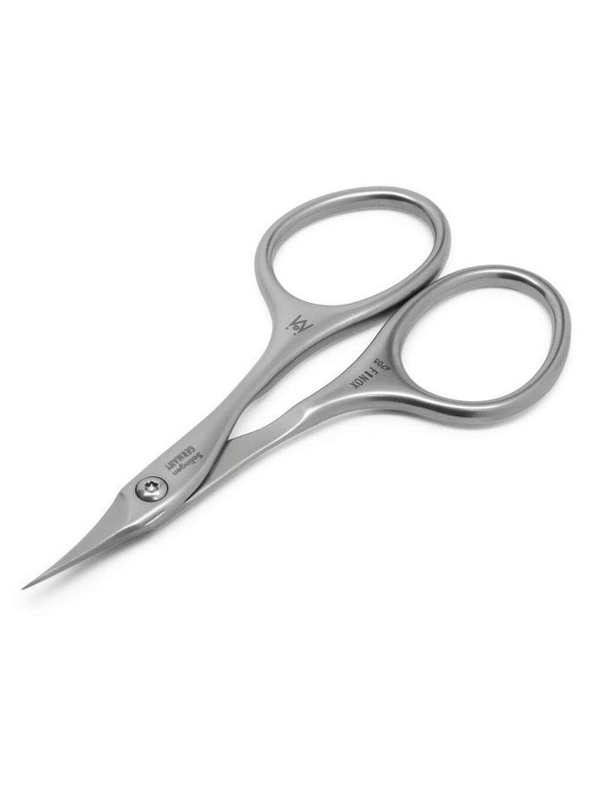 GERmanikure Tower Point Cuticle Scissors Finox Stainless Steel Professional Manicure Tools In Leather Case Ethically Made In Solingen Germany 4705 - Image 3
