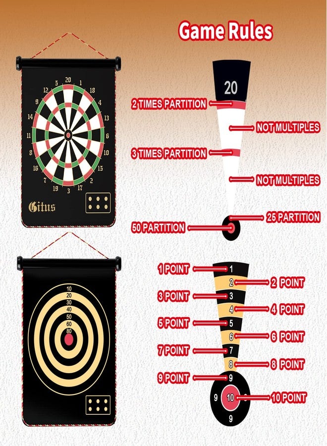 Gitus Magnetic Dart Board Indoor Outdoor Games for Kids with 12 Darts, Gifts for Teenage Boys Teen Boys Gifts Ideas Toys Gifts for 8 9 10 11 12 13 Year Old Boy Game Room Decor - Image 3