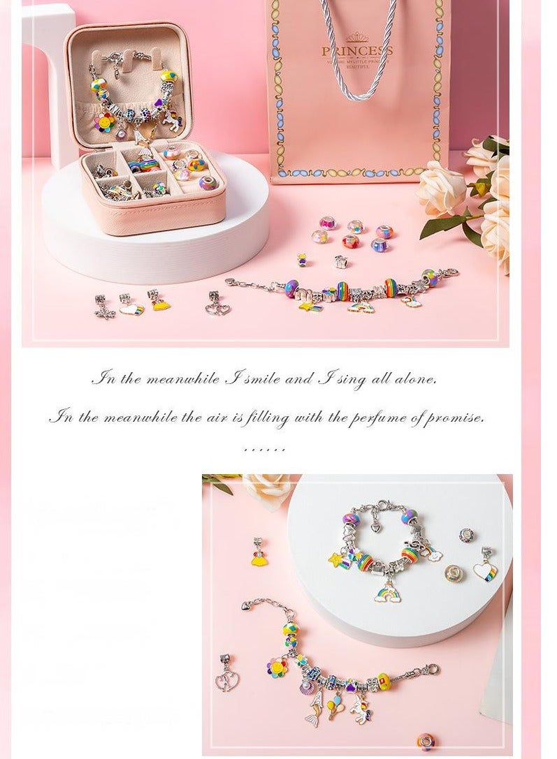 DIY Handmade Bracelet-Making Kit For Girls - Creative Birthday Gift Set With Jewelry Box - Fun & Easy Jewelry Craft Activity For Kids  - Image 3