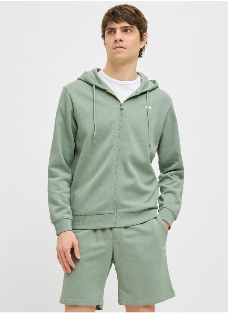 JJ Rebel Jrebrebel Logo Zip Through Hoodie  - Image 1