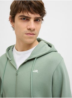 JJ Rebel Jrebrebel Logo Zip Through Hoodie  - Image 3