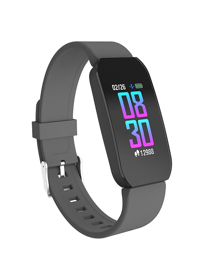 iTouch - Active Fitness Tracker Black Case Silicone Green Strap - Image 1