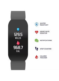 iTouch Active Fitness Tracker Black Case Silicone Green Strap  - Image 2