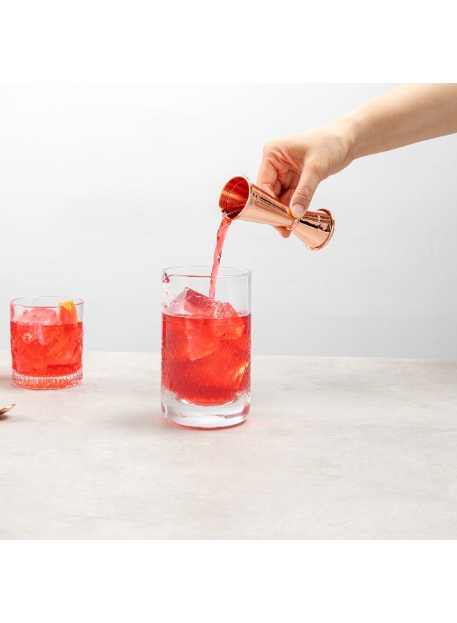 Restaurantware Japanese Style Double-Sided Cocktail Jigger - 1-OZ and 2-OZ: Perfect for Bars or Home Use - Copper-Plated Stainless Steel - 18/8 Stainless Steel - Commercial Grade - 1-CT - Image 5