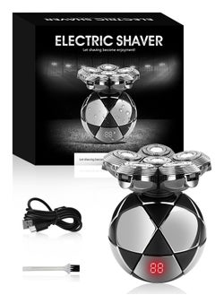 Kawu KAWU 6D Floating  Electric Shaver - Men's Body Care, Hypoallergenic Round Head Design, Cordless Trimmer, Suitable for Business and Travel, Comes with Cleaning Brush, Made for the Middle East  - Image 1
