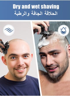 Kawu KAWU 6D Floating  Electric Shaver - Men's Body Care, Hypoallergenic Round Head Design, Cordless Trimmer, Suitable for Business and Travel, Comes with Cleaning Brush, Made for the Middle East  - Image 4
