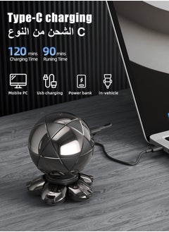 Kawu KAWU 6D Floating  Electric Shaver - Men's Body Care, Hypoallergenic Round Head Design, Cordless Trimmer, Suitable for Business and Travel, Comes with Cleaning Brush, Made for the Middle East  - Image 5