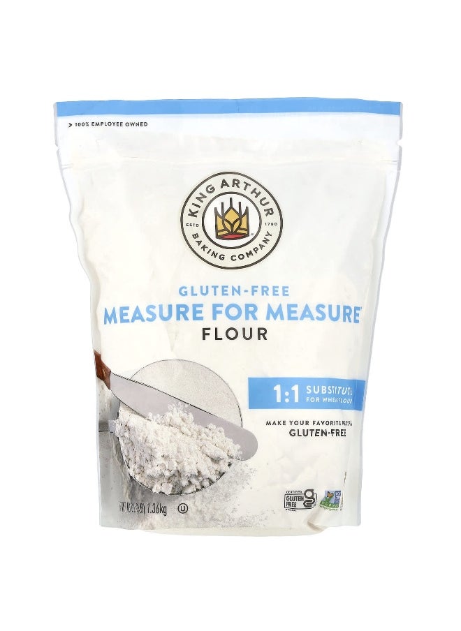KING ARTHUR BAKING COMPANY King Arthur Baking Company, Gluten Free Measure For Measure Flour, 48 oz (1.36 kg)  - Image 1
