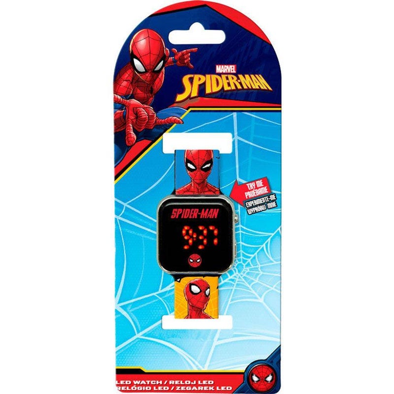 Marvel Spider-Man Spider-Man Comic Style LED Digital Watch - Image 1