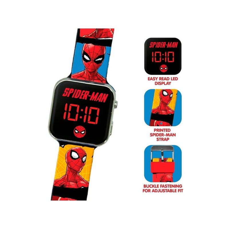 Marvel Spider-Man Spider-Man Comic Style LED Digital Watch - Image 4