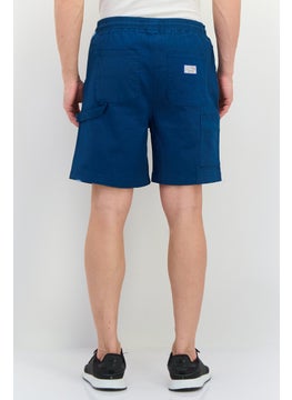 Originals by Brooklyn Cloth Men Regular Fit Drawstring Solid Shorts, Teal Blue  - Image 4