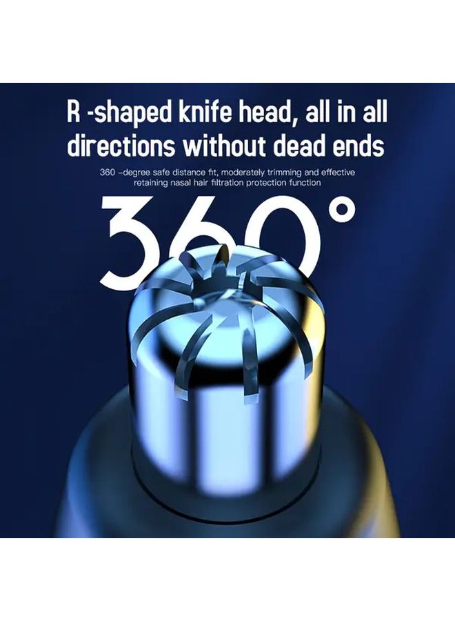 مزيل شعر الأنف الكهربائي مع شاشة LED وUSB يعمل بالبطارية ليثيوم – تصميم أسود مضغوط محمول، آمن للبشرة الحساسة، أداة حلاقة مناسبة للسفر للرجال والنساء، للاستخدام في المنزل والمكتب وأثناء التنقل - Image 4