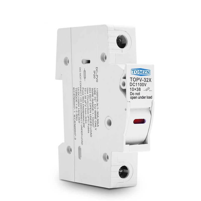Solar PV Fuse Holder DC 1000V with 6A Fuse for 10A 15A 30A High Voltage Solar System Protection - Image 2