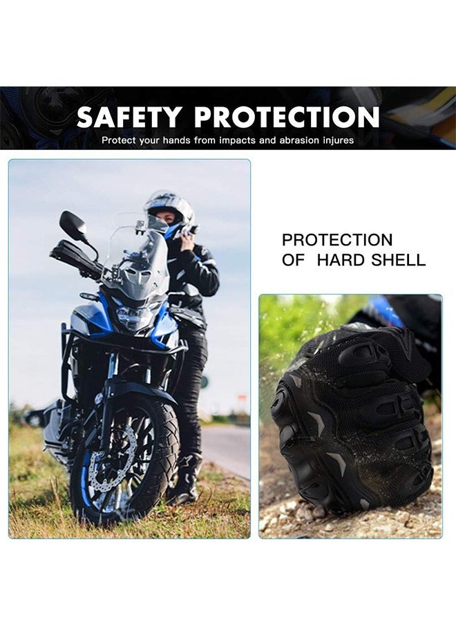 Garlo Touchscreen Motorcycle Full Finger Gloves for Men Women, Hard Knuckle Motorbike Gloves for BMX ATV MTB Riding, Road Racing, Cycling, Bike, Climbing, Motocross etc, Hiking, Outdoor Sports  - Image 4