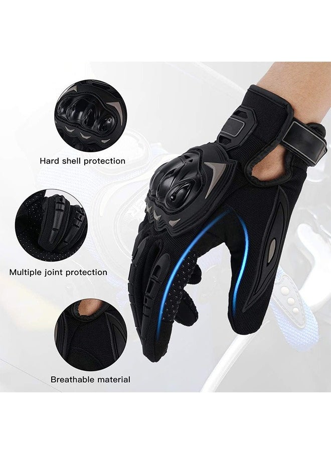 Garlo Touchscreen Motorcycle Full Finger Gloves for Men Women, Hard Knuckle Motorbike Gloves for BMX ATV MTB Riding, Road Racing, Cycling, Bike, Climbing, Motocross etc, Hiking, Outdoor Sports  - Image 2