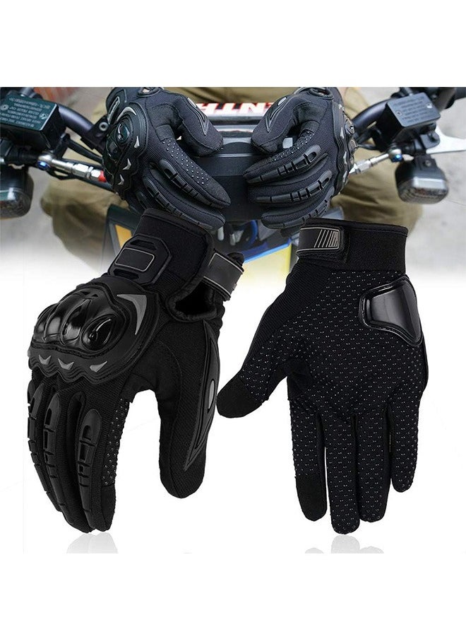 Garlo Touchscreen Motorcycle Full Finger Gloves for Men Women, Hard Knuckle Motorbike Gloves for BMX ATV MTB Riding, Road Racing, Cycling, Bike, Climbing, Motocross etc, Hiking, Outdoor Sports  - Image 5