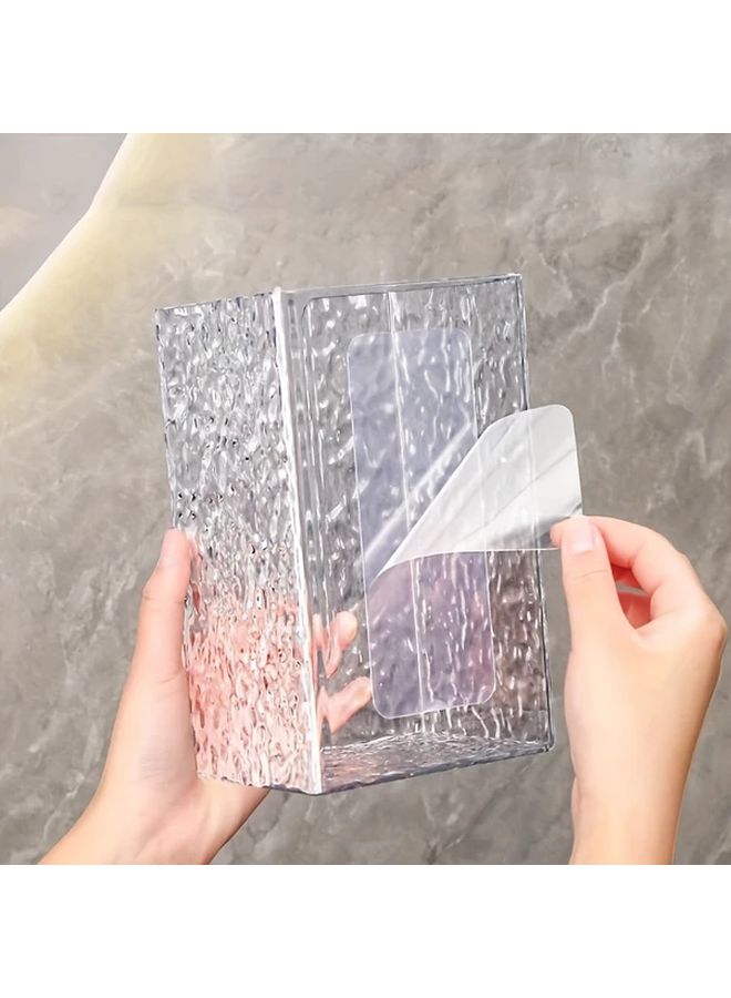 قطعتان حامل ورق الحائط الشفاف للحمام والمطبخ موزع المناشف الورقية - Image 5