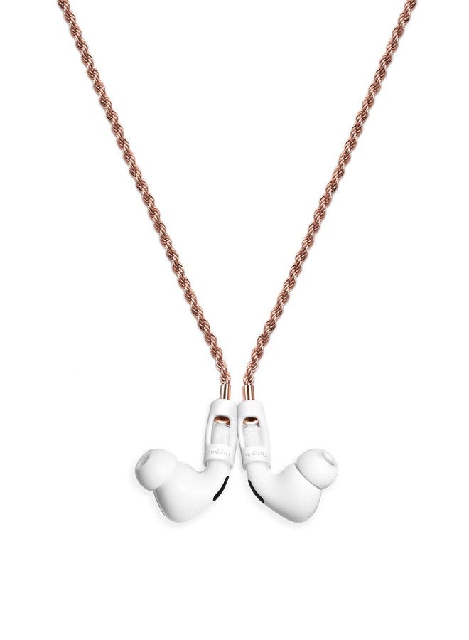 Tapper 18K Rose Gold Plated Rope Chain for AirPods & AirPods Pro - Image 2