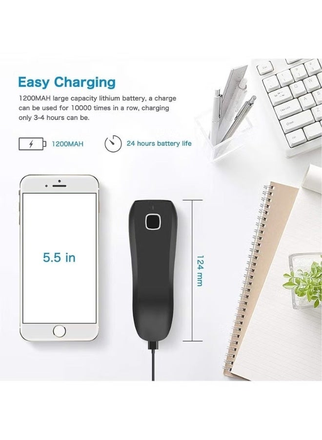 نيتم NETUM 1D 2D QR Code Scanner, Mini Barcode Scanner Bluetooth Compatible, Small Portable USB Bar Code Scanner for Inventory, 2.4G Cordless Image Reader for Tablet iPhone iPad Android iOS PC POS - Image 3