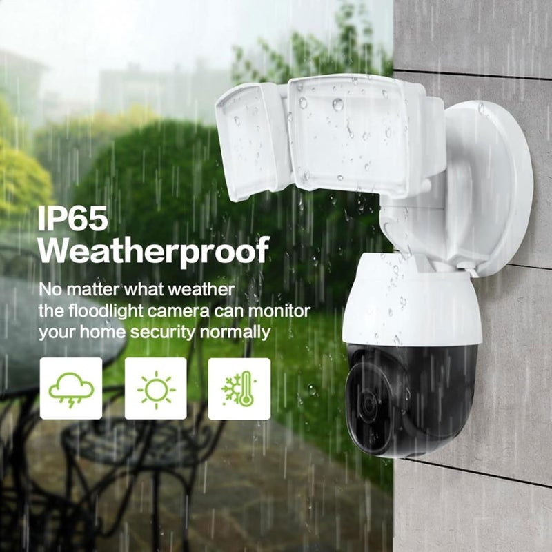 كلاراكو كاميرا مراقبة Klarako PTZ مزودة بكشاف ضوئي بدقة 2K و3MP وتتبع ذكي ومراقبة عالية الدقة ومقاومة للماء ومناسبة للأمن المنزلي أثناء الليل (قابس أمريكي) - Image 4