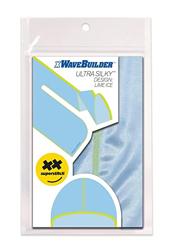 Superstitch Supersilky Ultra Silky Durag x Wavebuilder | 30+ Styles Premium Designer Durags for Men | 360 Waves | Light Blue and Light Green (Lime Ice) - Image 3