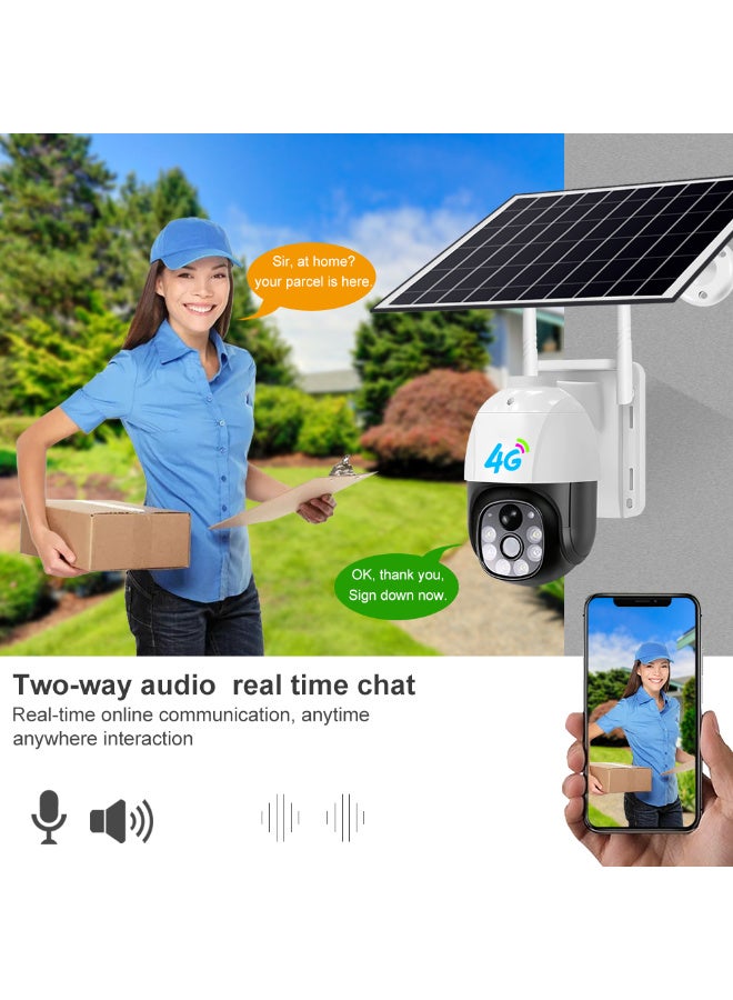 Generic Outdoor 4G Solar Camera, Waterproof Intelligent Mobile Detection, Smart HD Full-color Monitoring Camera, Auto Follow-up Shooting - Image 2
