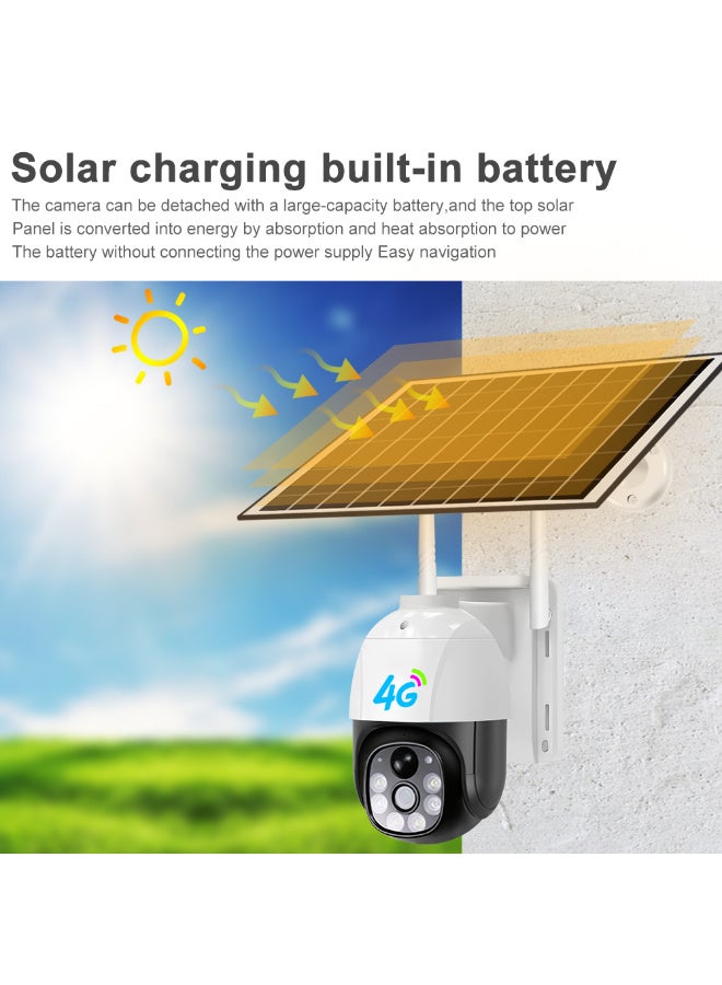 Generic Outdoor 4G Solar Camera, Waterproof Intelligent Mobile Detection, Smart HD Full-color Monitoring Camera, Auto Follow-up Shooting - Image 4