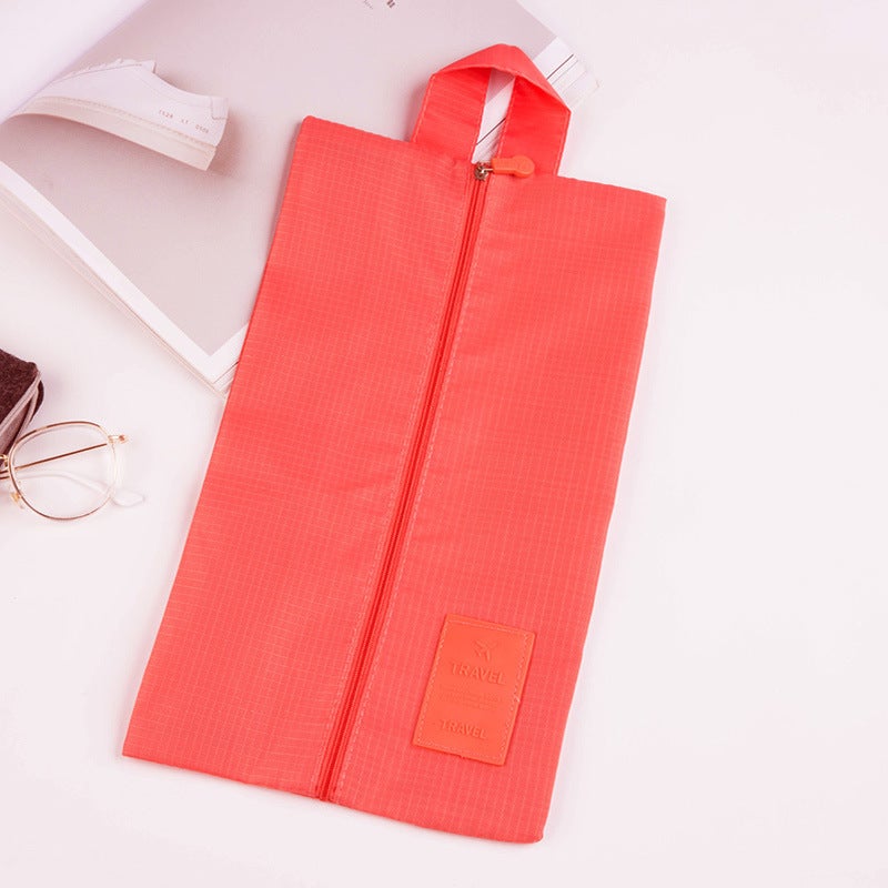 Classification Exclusive for shoes storage bag sundries baby shoe box Oxford cloth shoe bag shoe packaging bag travel shoe bag Watermelon red shoe bag