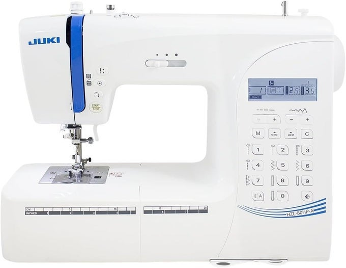 HZL80HP SEWING MACHINE WITH AUTOMATIC NEEDLE THREADER AND AUTOMATIC ONE STEP BUTTONHOLING COMES WITH A HARDSHELL CARRYING CASE