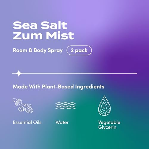 Indigo Wild Zum Mist Room & Body Spray - Aromatherapy Essential Oil Spray - Natural Body Mist & Room Spray - Sea Salt Scent - 4 fl oz (2 Pack) - Image 2
