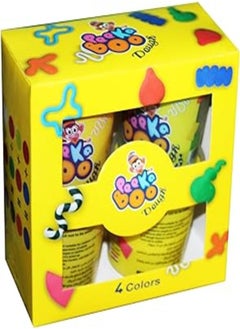 Peekaboo Peekaboo 50147 Dough 100 g, 4-Pieces Set, Multicolor 