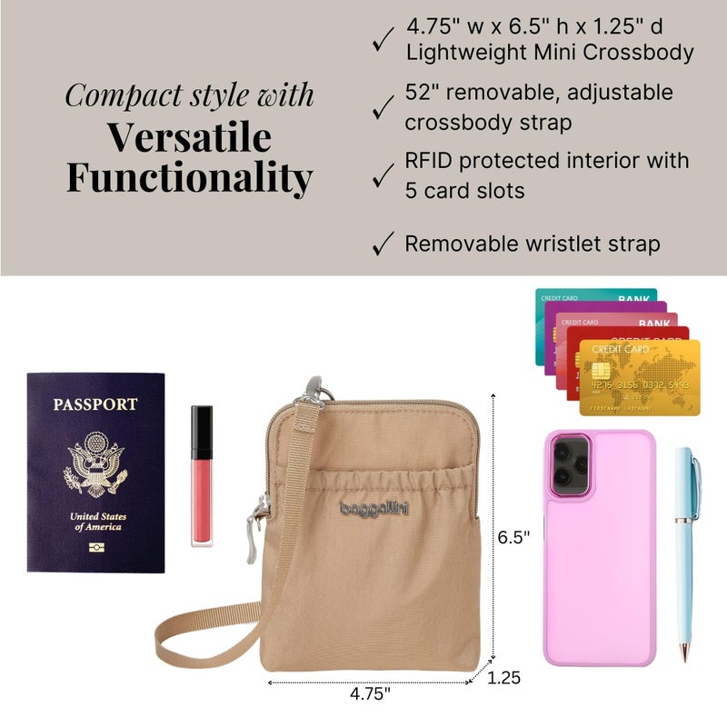 Baggallini womens Bryant Pouch With Rfid Handbags, Beach, One Size US - Image 4