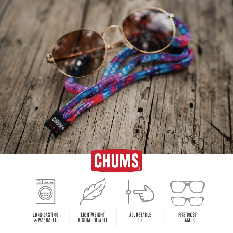 CHUMS Chums Original Cotton Retainer - Unisex Eyewear Keeper for Sunglasses & Glasses - Adjustable Fit, Washable & Made in USA (Standard-End, Navy),One Size,Petrel S54  - Image 4