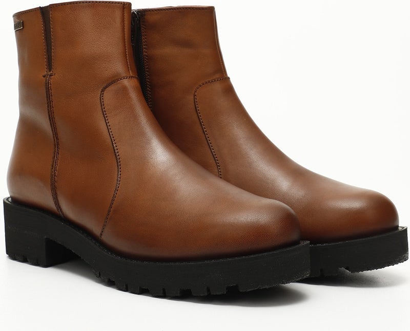 Gönderi(r) Gön Genuine Leather Round Toe Heel Rubber Sole Zippered Women's Casual Boots 52421  - Image 3