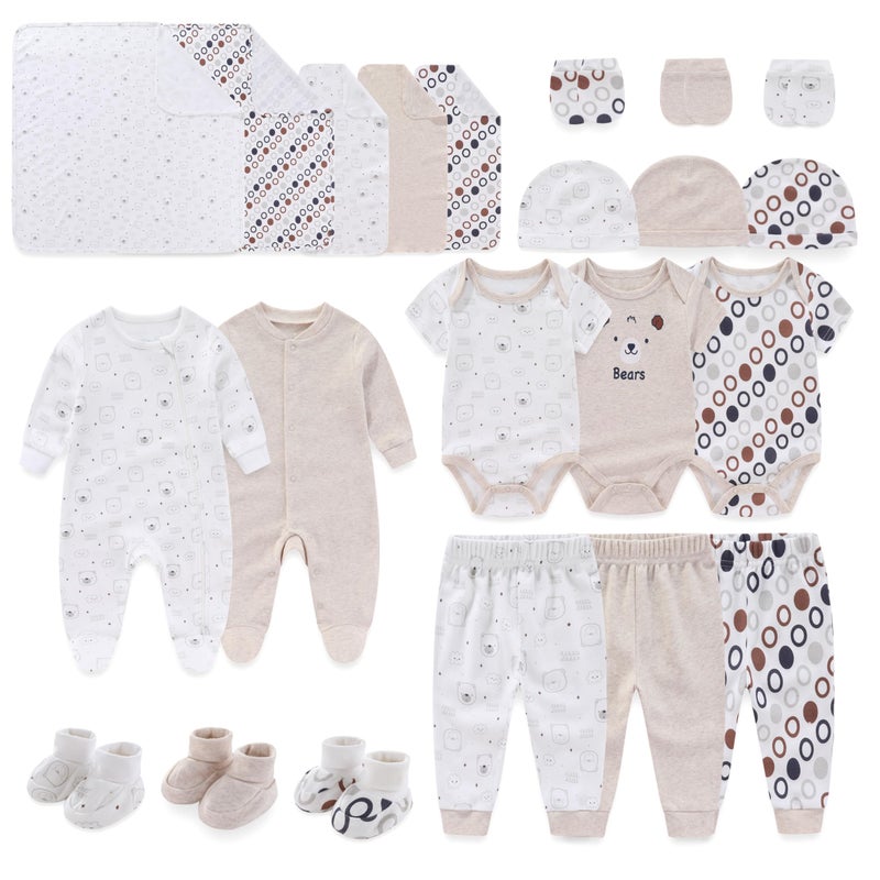 JELYLOVE Unisex Baby Boy Girl Layette Sets 22 Packs New Born Boy Girl Clothes Infant Essentials - Image 2