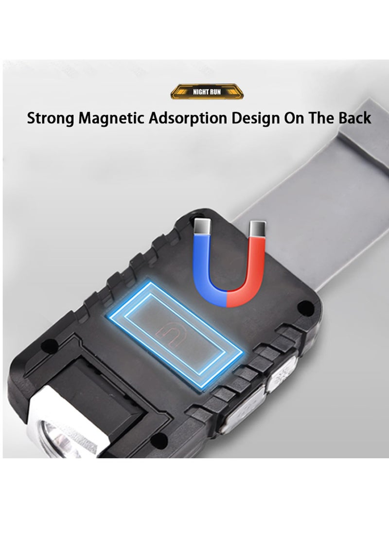 Excefore - Outdoor Night Running Lights, LED Running Light Hat Clip Light with USB Charging, for Camping, Hiking, Running, Jogging, Outdoor Adventure - Image 1