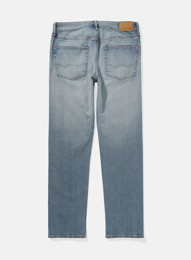امريكان ايجل Airflex+ Rinse Wash Straight Fit Jeans